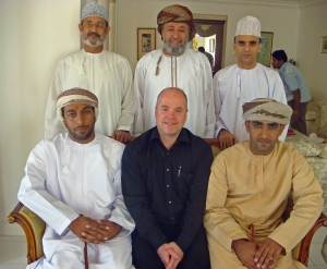 My very good Omani friends, Talib to the top right, one of my very best friends, and the guys sitting next to me, are Salim and Nasser who will join me on the Expedition!